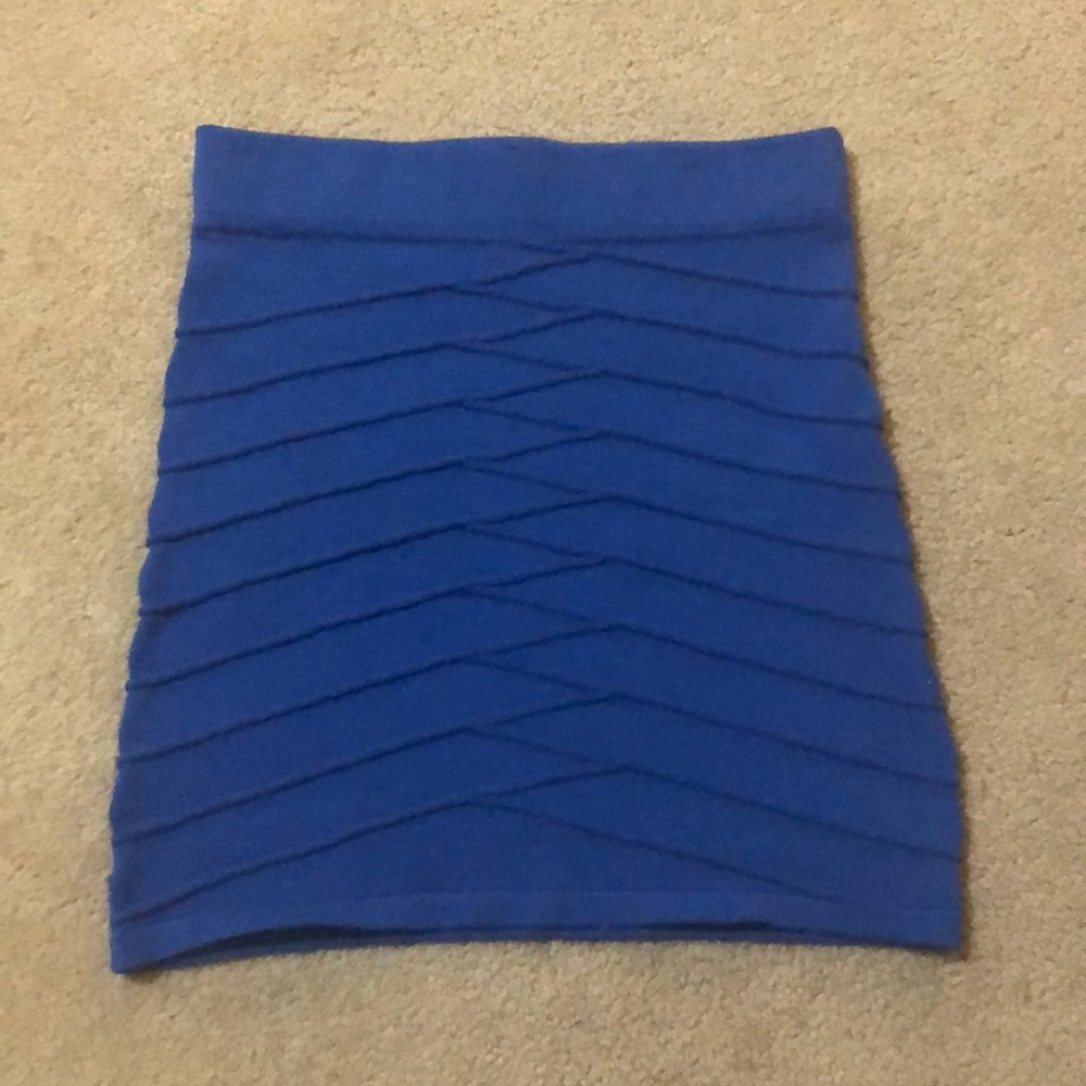 Royal Blue Bodycon Skirt